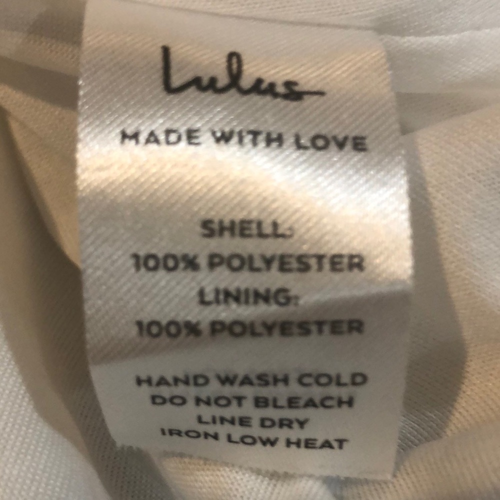 Lulu’s Any Sway, Shape or Form White Lace Halter Dress Small - Picture 7 of 8